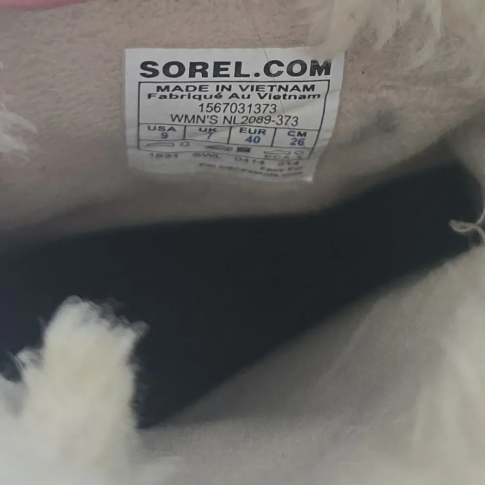 Sorel Tivoli II Waterproof Duck Fleece Leather Winter Boots Shoes Womens 9 Tan